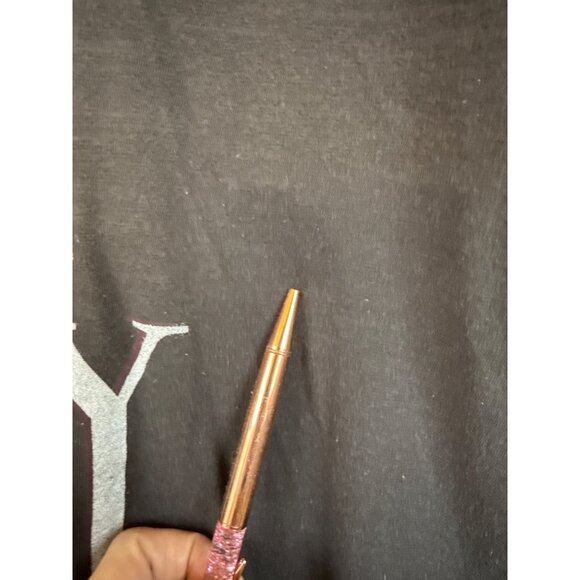 Lucky Brand Womens Graphic Tee "El Lay" Print Black Cotton Blend Size L - Picture 5 of 13